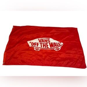 Vans Off The Wall Brand Logo Red Flag 30 X 48 inches Great Condition!